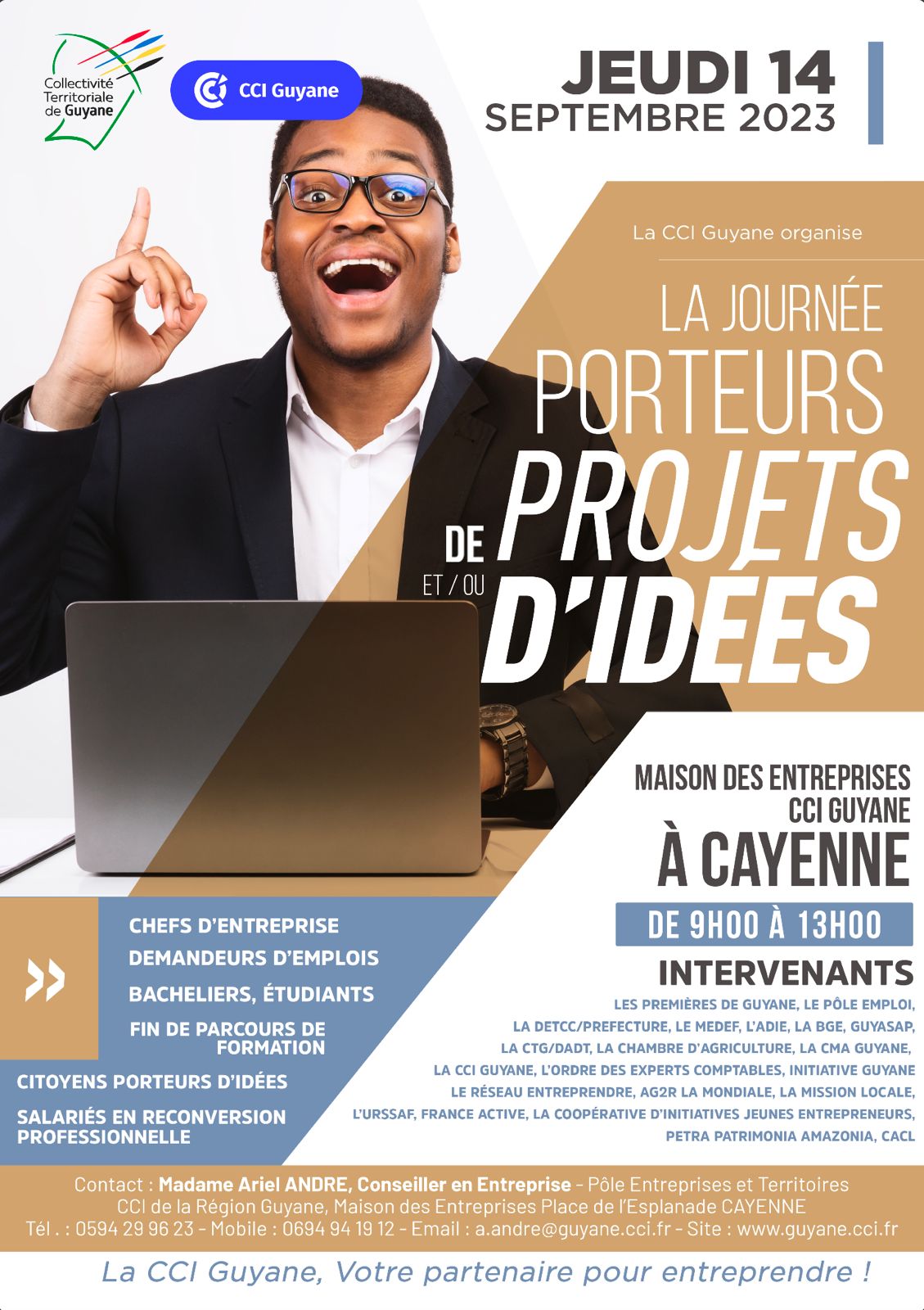 Visuel Journée porteurs de projets et d'idées Visuel Journée porteurs de projets et d'idées