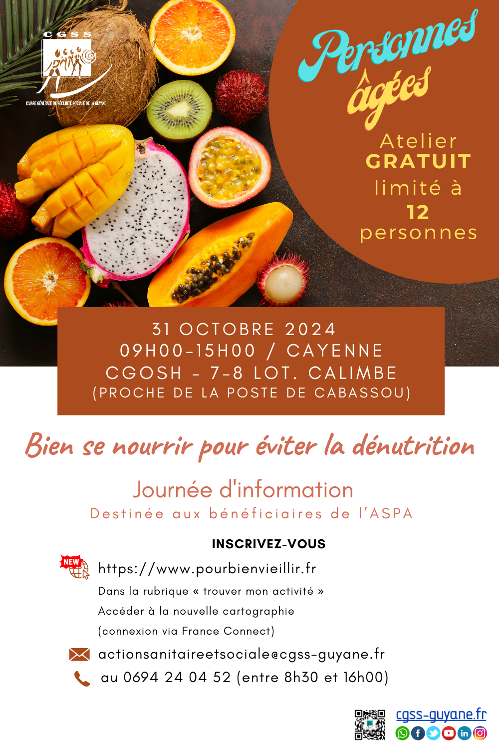 Journée d'Information NutritionDénutrition - ASPA octobre Journée d'Information NutritionDénutrition - ASPA octobre