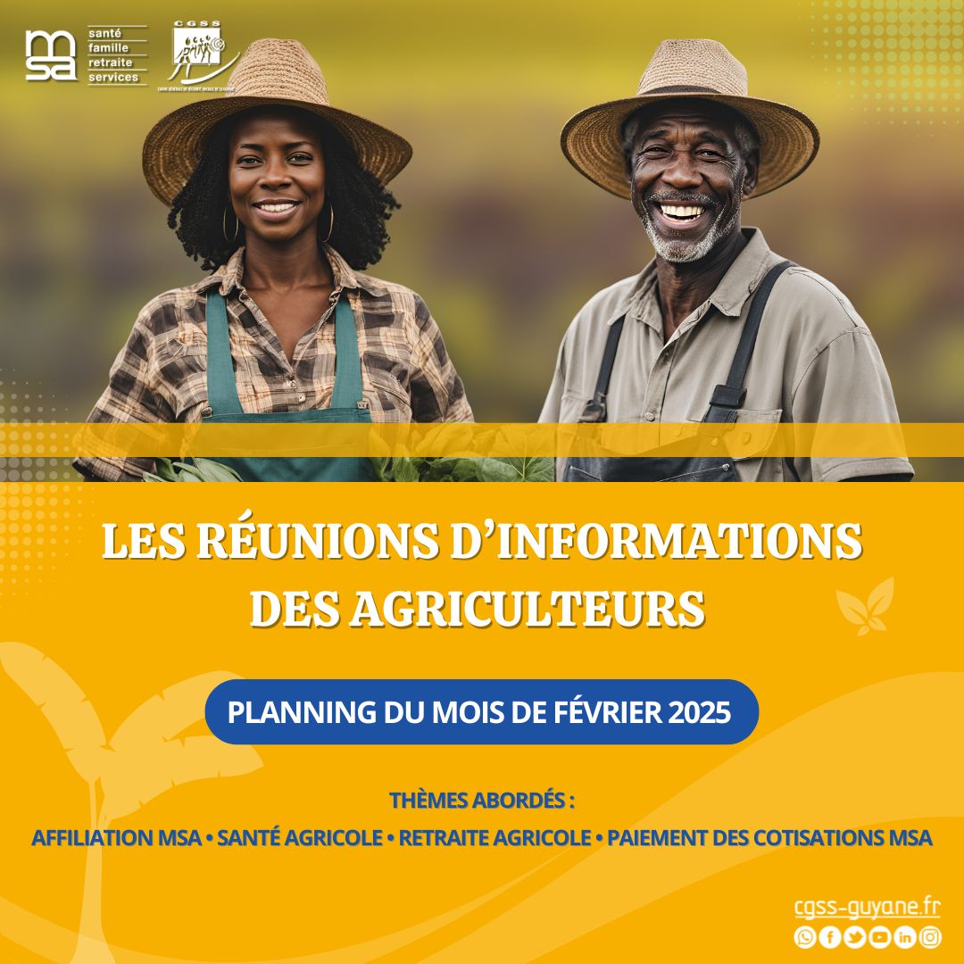 Réunions d'informations Réunions d'informations